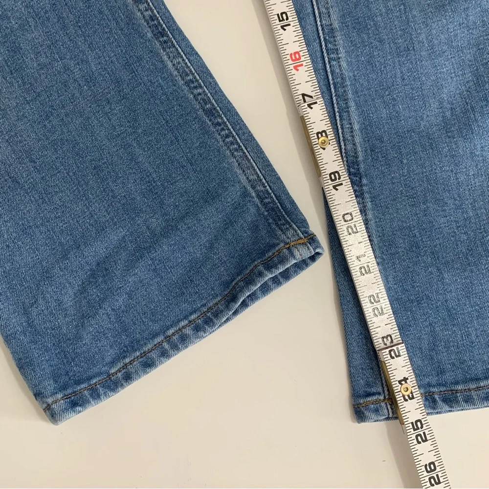 J Crew Mid-rise Flare Crop Jean In All-Day Stretch Size 27